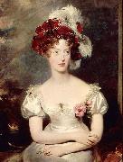 Portrait of Princess Caroline Ferdinande of Bourbon-Two Sicilies Duchess of Berry. Thomas